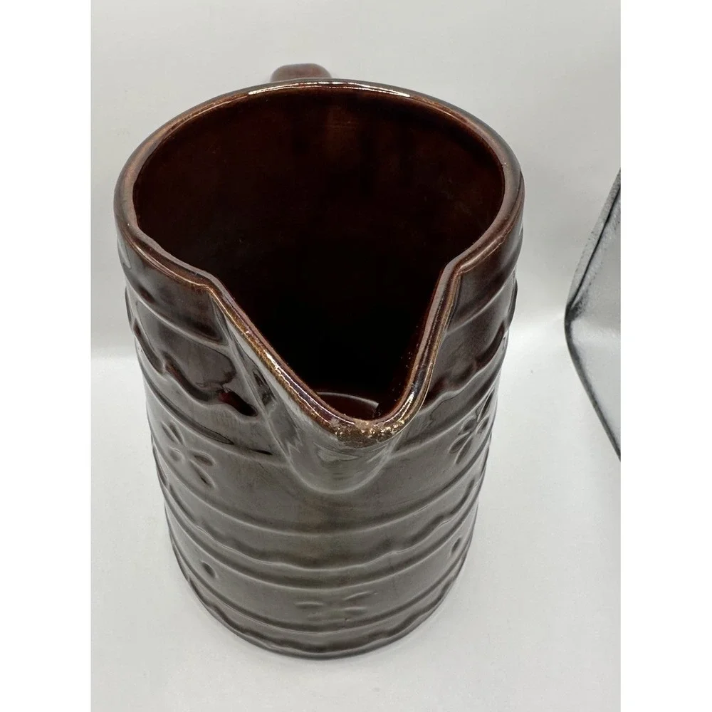 Vtg Marcrest Stoneware Pottery Brown 8